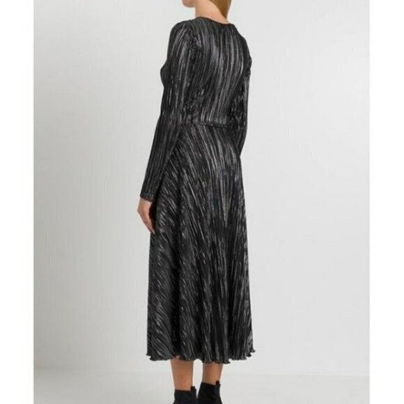 Rotate Birgen Christensen Number 7 Pleat Dress in Black - Plissée - Picture 2 of 16